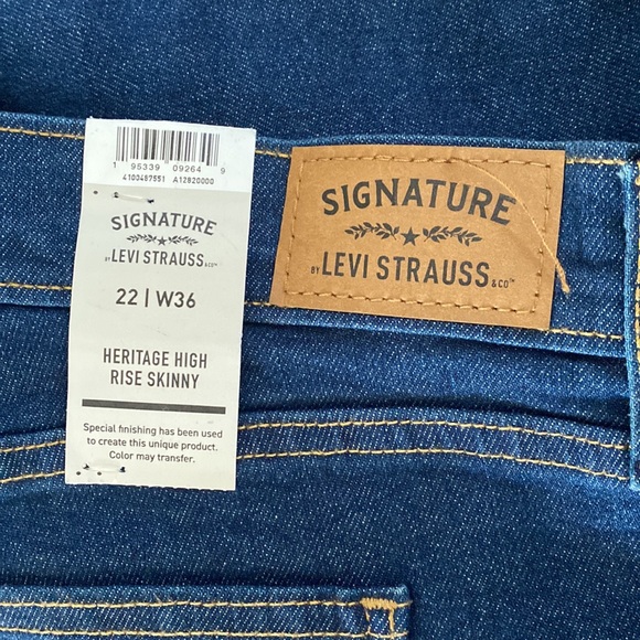 NWT Signature by Levi’s Heritage High Rise Skinny Jeans - Picture 8 of 11